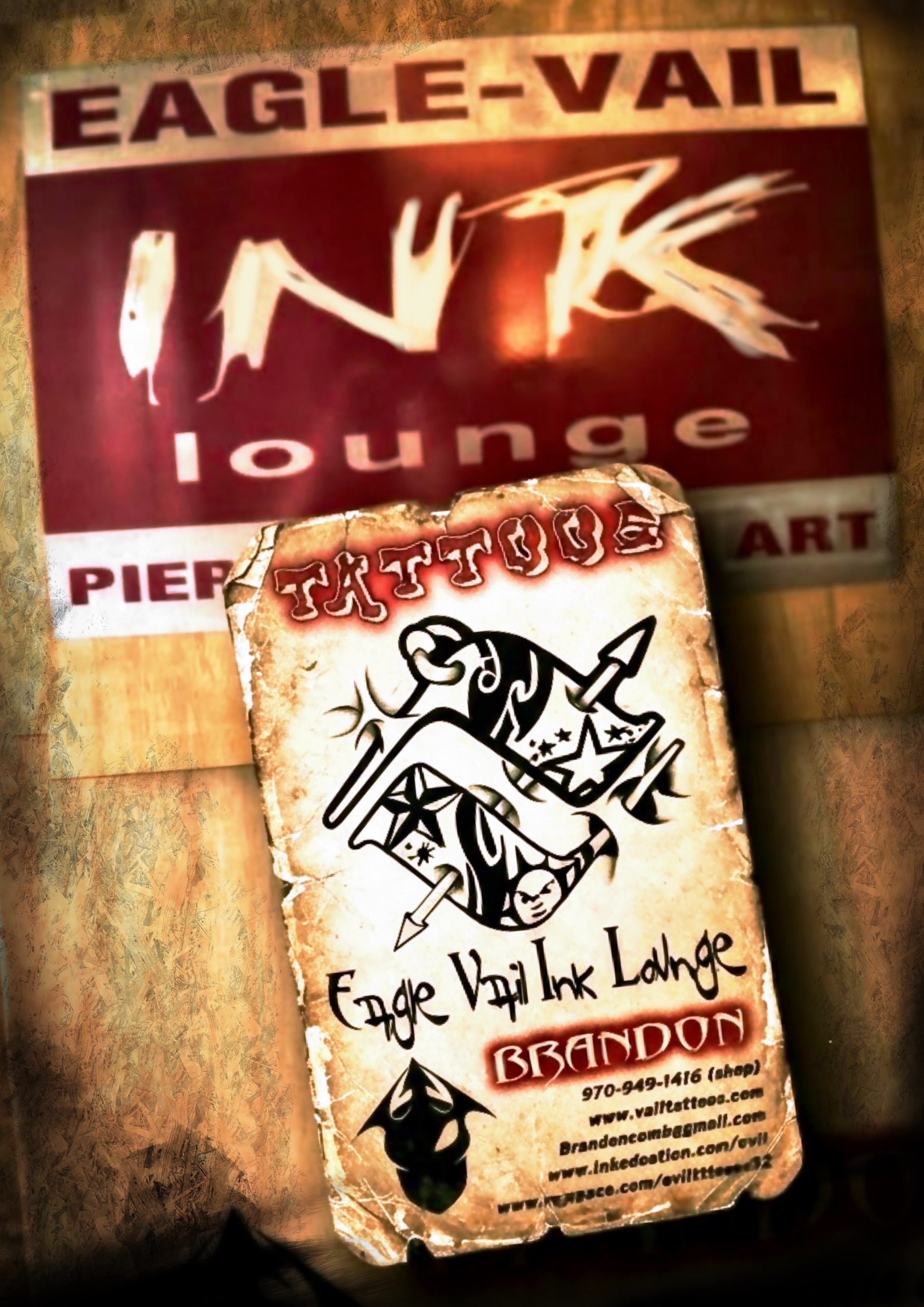 Early tattoo artwork by Brandon